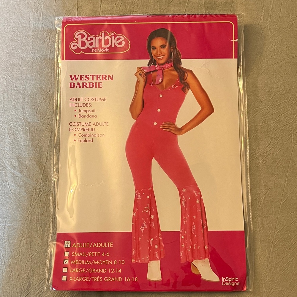Barbie Western Jumpsuit - Vibrant Pink